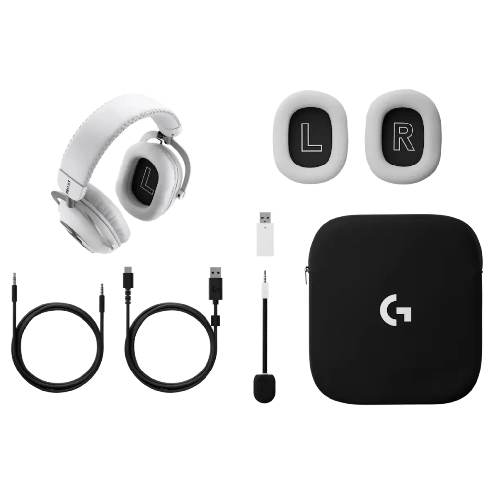 Игровая беспроводная гарнитура Logitech G PRO X 3 LIGHTSPEED 981-001748 White - фото 6