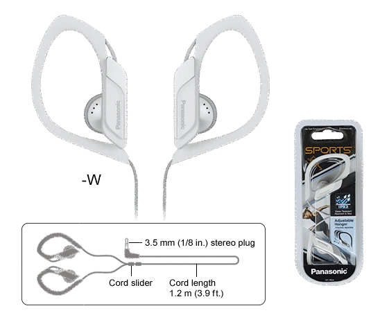 Наушники клипсы Panasonic RP-HS34E-W White - фото 4