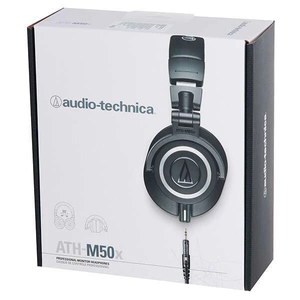 Наушники накладные Audio-Technica ATH-M50x (Black) - фото 4