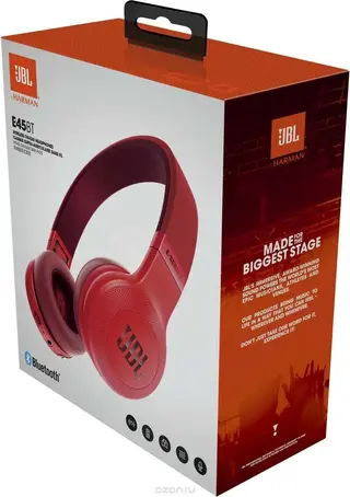 Наушники накладные JBL JBLE45BTRED (Red)