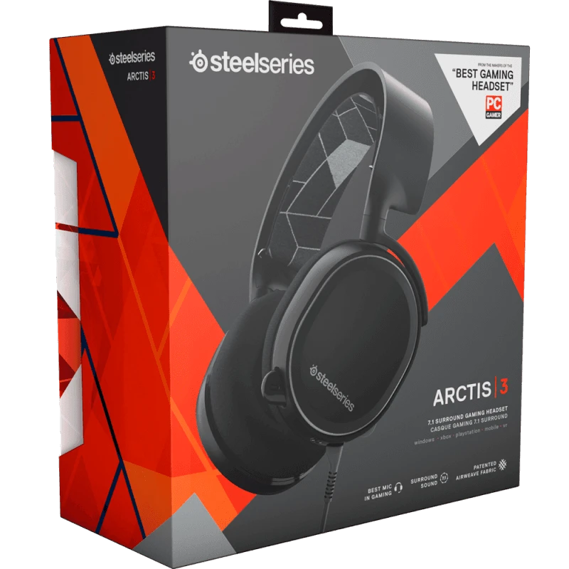 Гарнитура SteelSeries Arctis 3 Black - фото 3