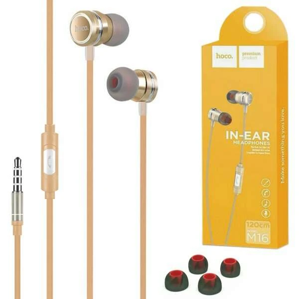 Hoco ішкі құлақаспап M16 (Gold) - фото 3