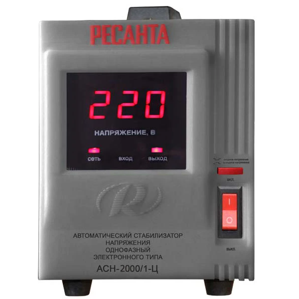 Стабилизатор цифровой Ресанта АСН-2000/1-Ц