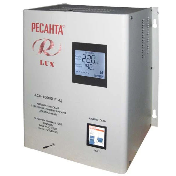 Стабилизатор цифровой Ресанта 10000/1 АСН Ц Lux