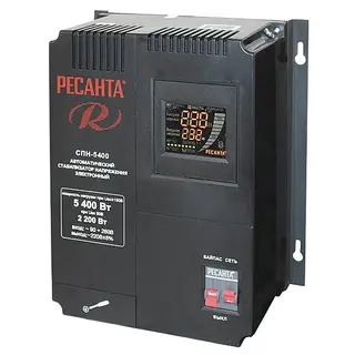 Стабилизатор цифровой Ресанта 5400-СПН
