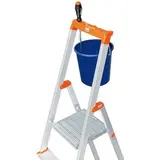 Стремянка KRAUSE MONTO SOLIDY, оградительная дуга, рабочая высота 3.05 м, 5 ступеней  - фото 2