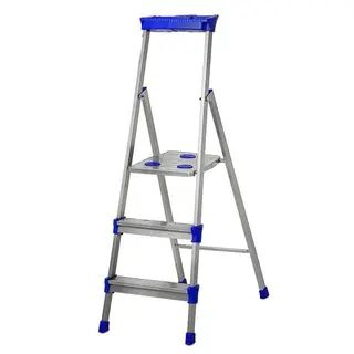 Стремянка Nika СМ3, широкие ступени, высота до рабочей площадки 625 мм, 3 ступени 