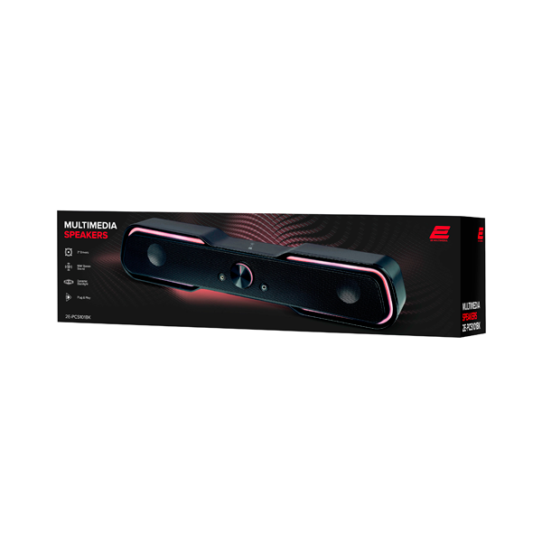 Компьютерная колонка 2E PCS101 RGB, 2.0, USB, Black - фото 2