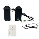 Компьютерные колонки 2E PCS203BK, 2.0, USB, Metal Black - фото 2
