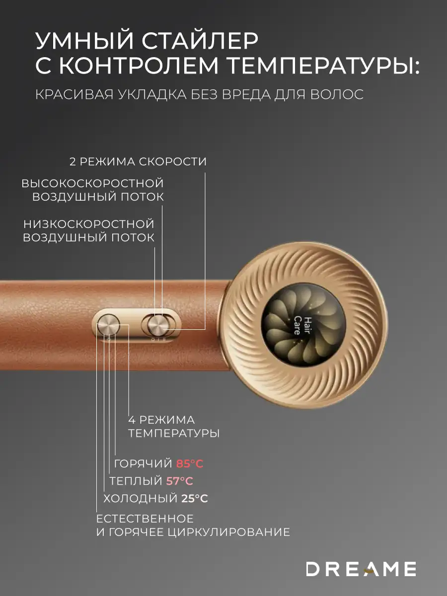 Фен-стайлер Dreame AHD9 Miracle - фото 4