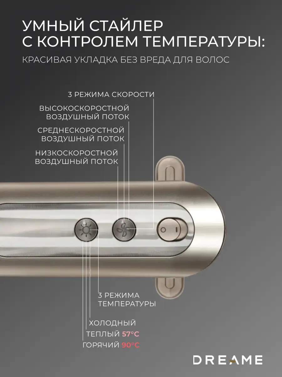 Фен Dreame Hair Dryer Dazzle Gold - фото 4