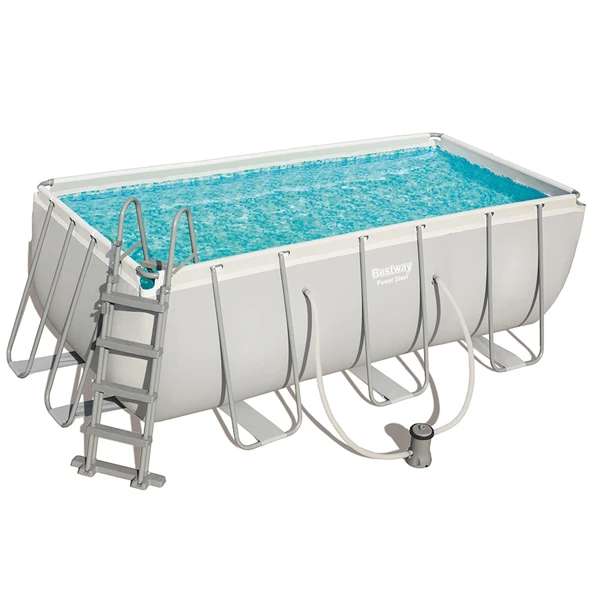 Каркасный бассейн Bestway Power Steel Rectangular (412 х 201 х 122 см)
