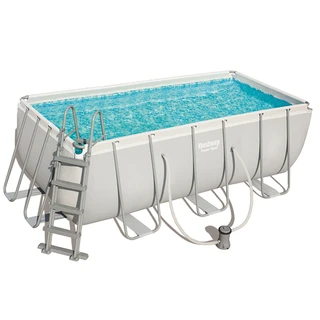 Каркасный бассейн Bestway Power Steel Rectangular (412 х 201 х 122 см)