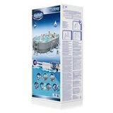 Бассейн каркасный Bestway Power Steel Oval 427х250х100см, 7250л (56620) - фото 3