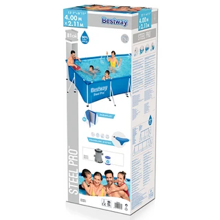 Бассейн каркасный Bestway Steel Pro 400х211х81см, 5700л (56424)