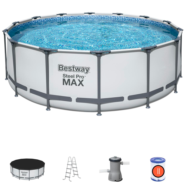Бассейн каркасный Bestway Steel Pro Max 427х122см, 15232л (5612X)