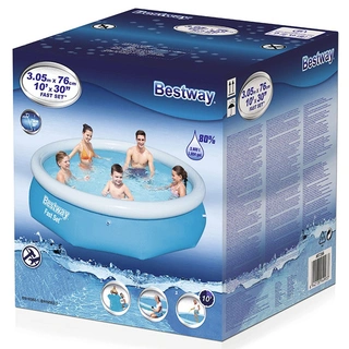 Бассейн надувной Bestway Fast Set (57266)