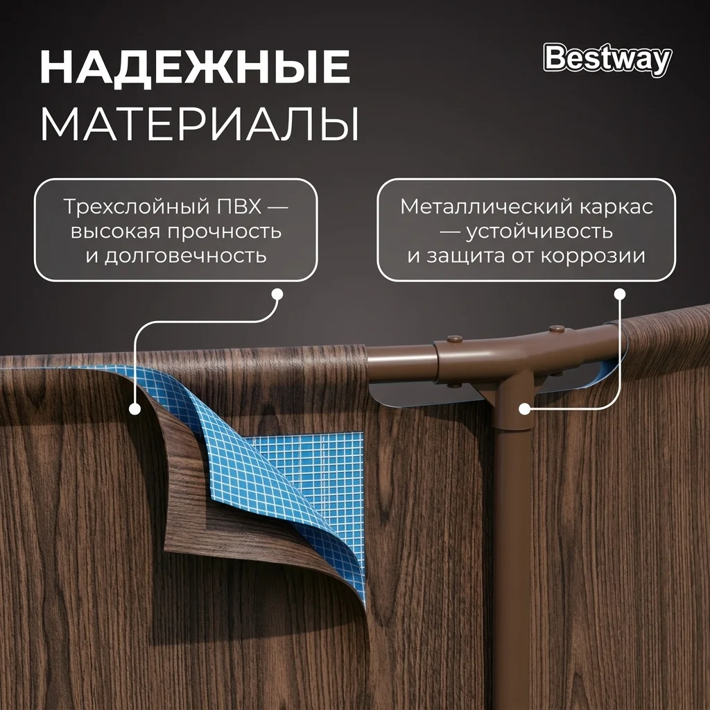 Каркасный бассейн Bestway 56709 - фото 3