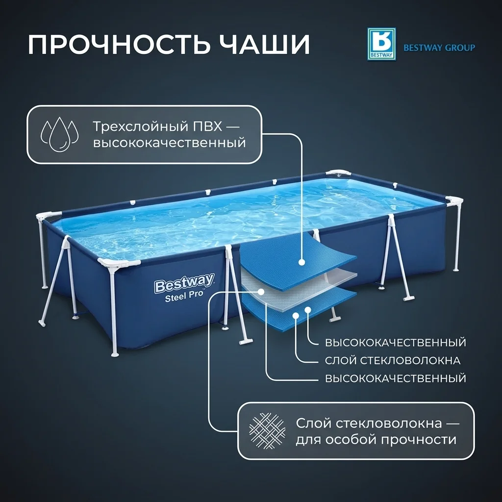 Каркасный бассейн Bestway 56405 56405 - фото 5