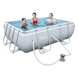 Каркасный бассейн Bestway Power Steel Rectangular 56629 - фото 2