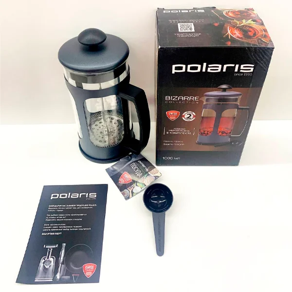 Френч-пресс Polaris Bizarre-1000FP Графит - фото 8