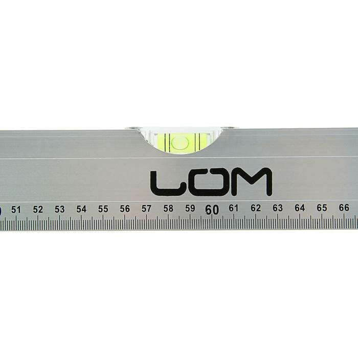 Уровень алюминиевый LOM, 2 глазка, 120 см 