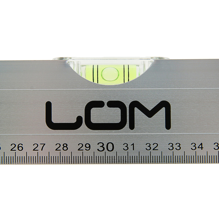 Уровень алюминиевый LOM, 2 глазка, 60 см 