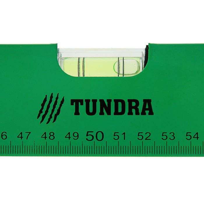 Уровень алюминиевый TUNDRA basic, 3 глазка, 100 см 