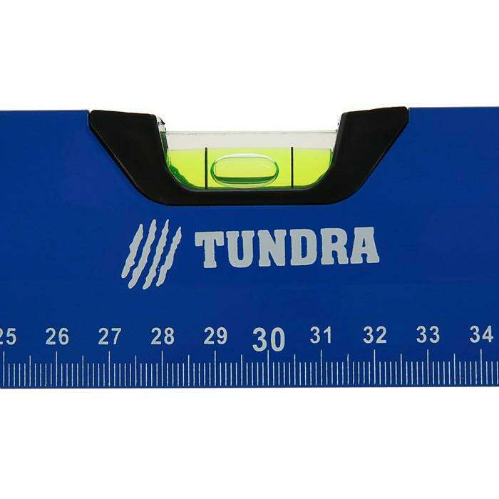 Уровень алюминиевый с магнитом TUNDRA comfort, 3 глазка, 60 см 