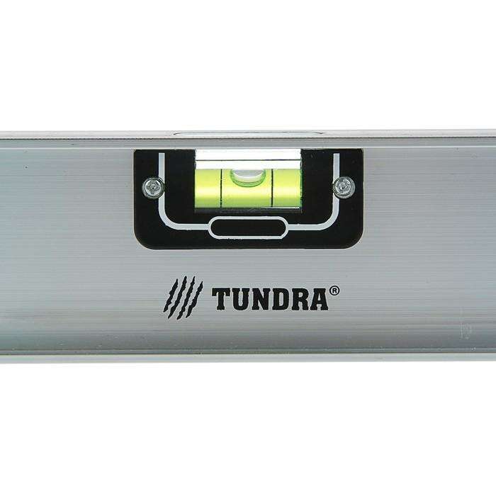 Уровень TUNDRA "Рельс", 600 мм, алюминиевый, 3 глазка (1 поворотный) 