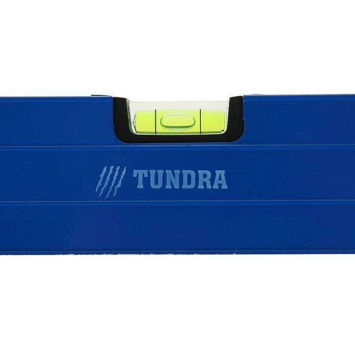 Уровень алюминиевый TUNDRA comfort, 3 глазка (1 поворотный глазок), 80 см 