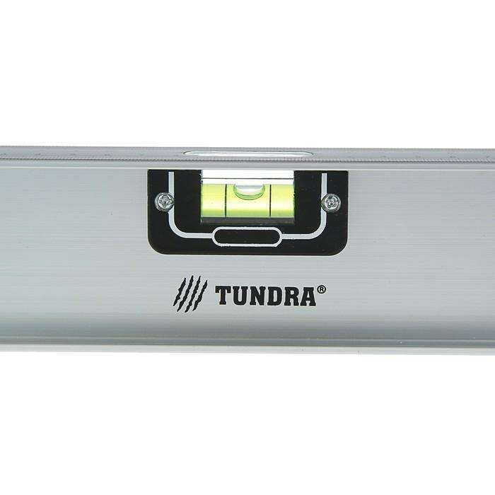 Уровень TUNDRA "Рельс", 800 мм, алюминиевый, 3 глазка (1 поворотный) 