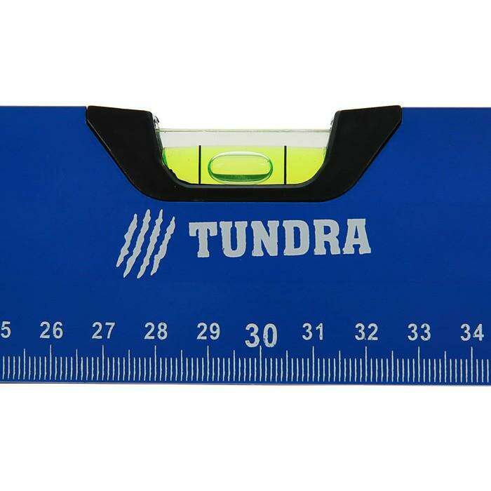 Уровень алюминиевый с магнитом, TUNDRA comfort, 3 глазка, 2 ручки, 60 см 