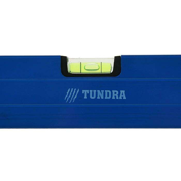 Уровень алюминиевый TUNDRA comfort, 3 глазка (повортный глазок), 2 ручки, 80 см 