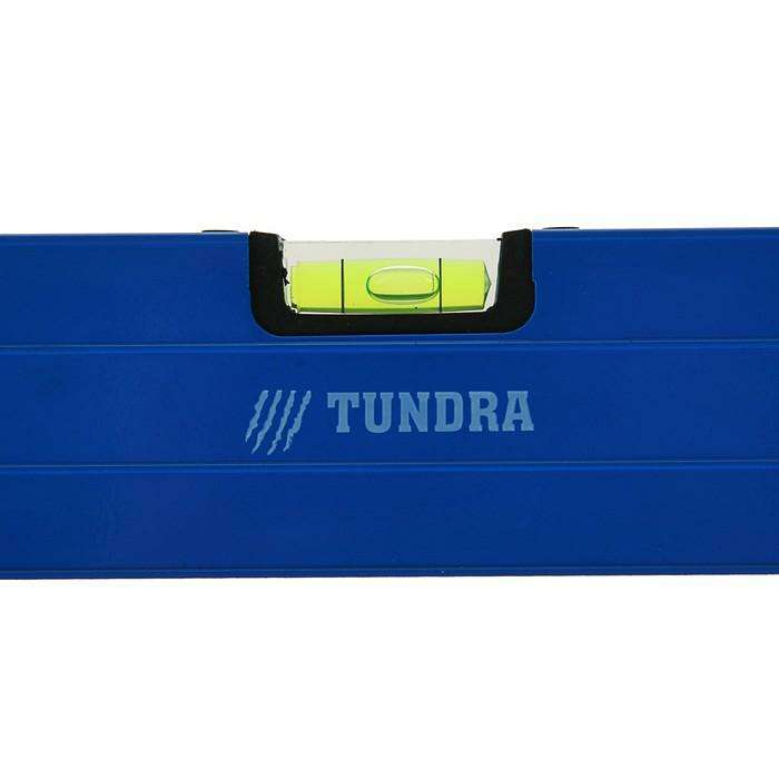 Уровень алюминиевый TUNDRA comfort, 3 глазка (1 поворотный глазок), 120 см 