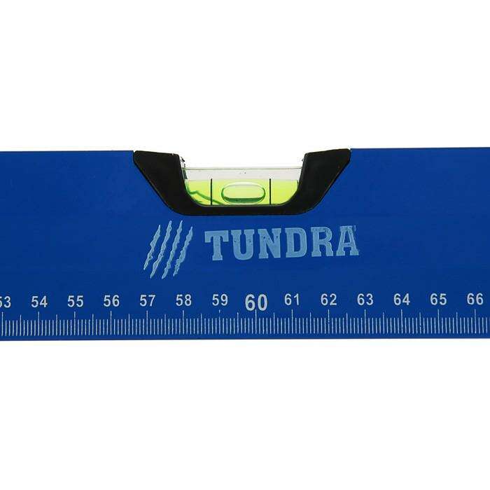 Уровень алюминиевый с магнитом, TUNDRA comfort, 3 глазка, 2 ручки, 120 см 