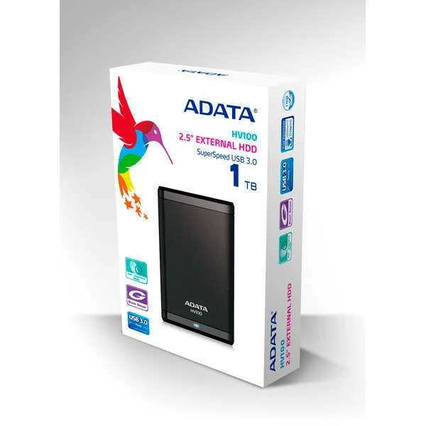 Внешний жесткий диск Adata HV100 (AHV100-1TU3-CBK) - фото 2