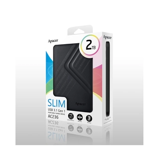 Внешний жёсткий диск Apacer 2TB 2.5" AC236 Чёрный AP2TBAC236B-1