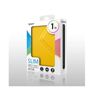Внешний жёсткий диск Apacer 1TB 2.5" AC236 Желтый AP1TBAC236Y-1