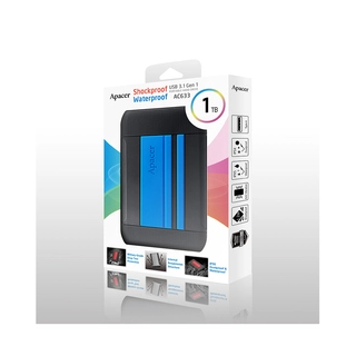 Внешний жёсткий диск Apacer 1TB 2.5" AC633 Синий AP1TBAC633U-1