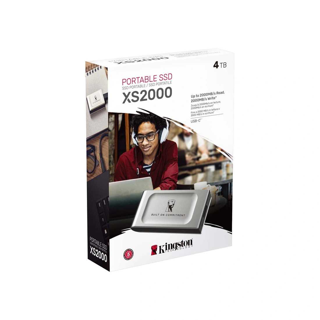 Внешний SSD диск Kingston 4TB XS2000 Серый SXS2000/4000GA - фото 3