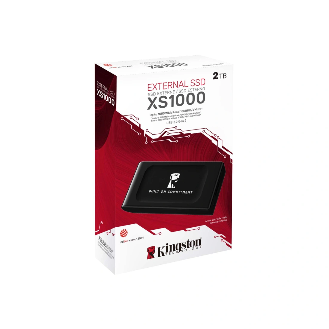 Внешний SSD диск Kingston 2TB XS1000 Темный SXS1000/2000GA - фото 3
