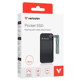 Внешний SSD диск Verbatim Pocket SSD 32190 1TB Чёрный 32190 - фото 4