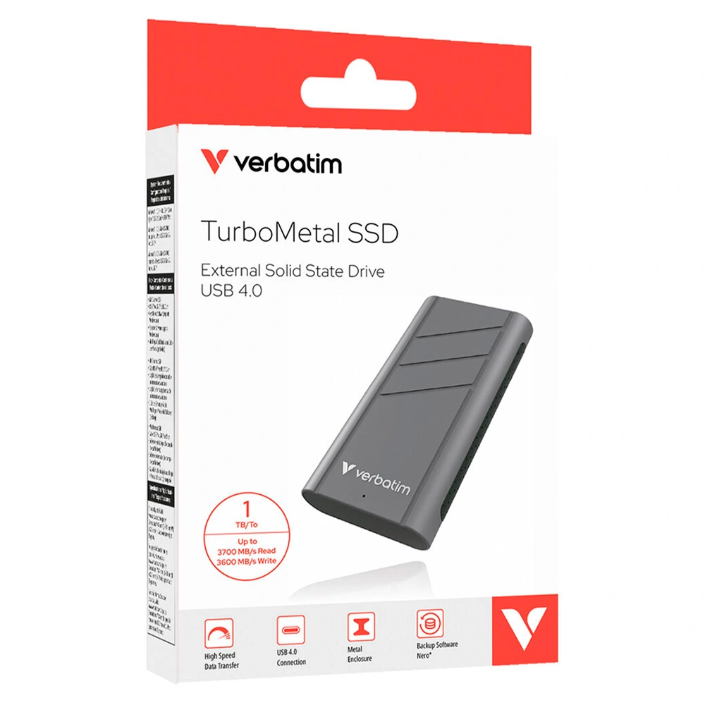 Внешний SSD диск Verbatim TurboMetal 32021 1TB 32021 - фото 2