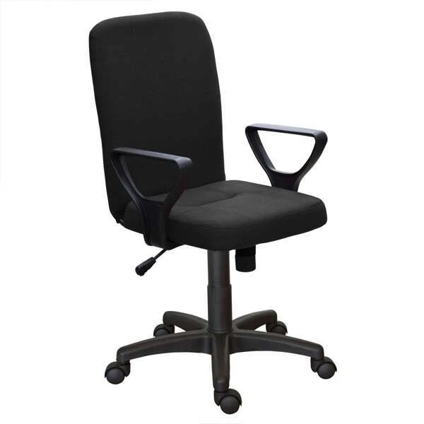 Офисное кресло Zeta Квадро Н гобелен/кожзам цвет черный