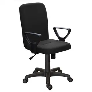 Офисное кресло Zeta Квадро Н гобелен/кожзам цвет черный