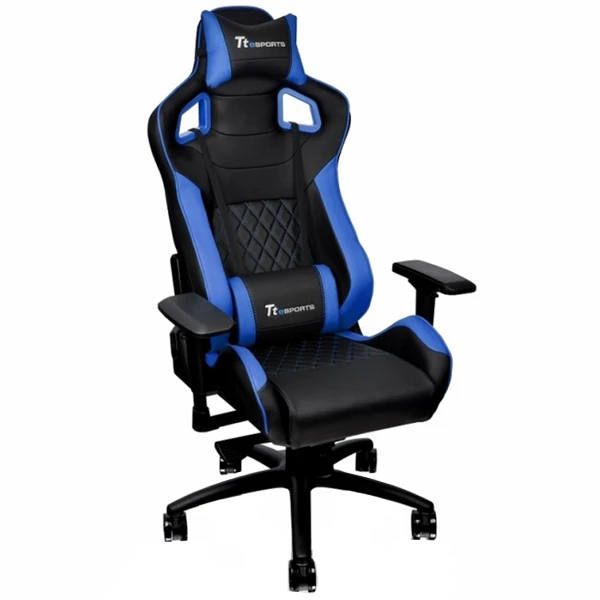 Игровое компьютерное кресло Thermaltake GTF 100 (Black/Blue) - фото 2
