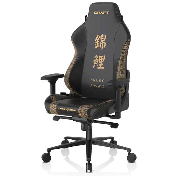 Игровое кресло DxRacer Craft 001 Gaming Chair H1 Configuration Black-Universal 135°-Koi - фото 8
