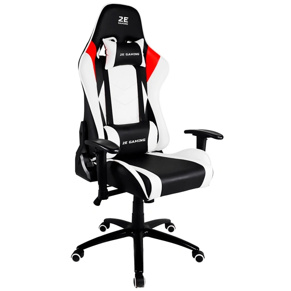 Игровое кресло 2E Gaming Chair Bushido White/Black - фото 2