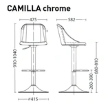 Барный стул Nowy Styl Camilla Chrome (BOX-2) ECO-50 - фото 2